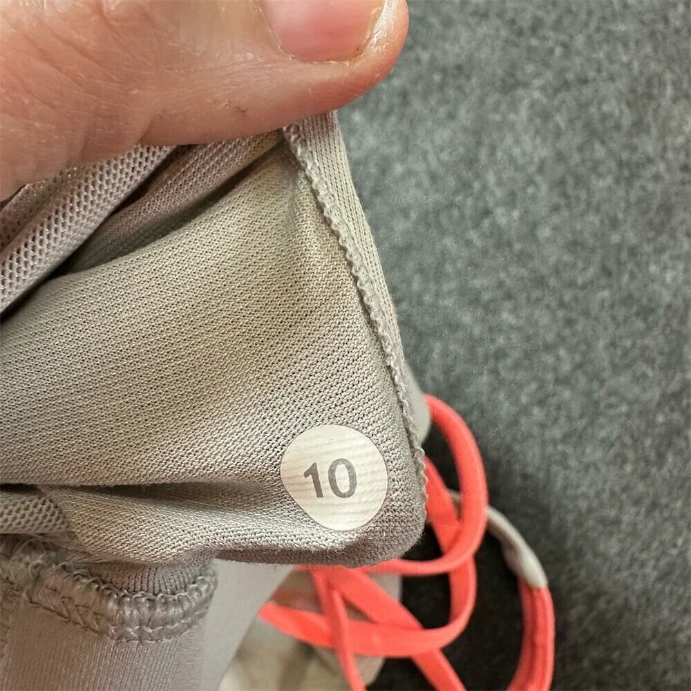 lululemon Energy Bra Womens Size 10 Chrome / Sunset  Strappy Back Medium
